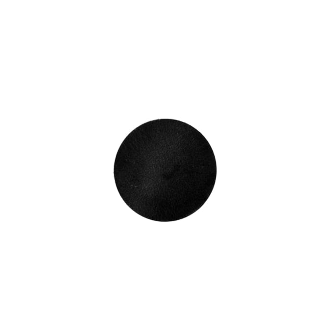 A round black coater made of buffalo leather.