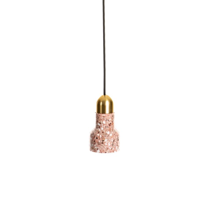 red Terrazzo Lamp Luxe