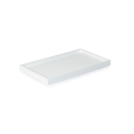 Low Tray Rectangular Medium white