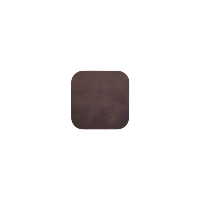 Ellis Coaster Square brown made of buffalo leather