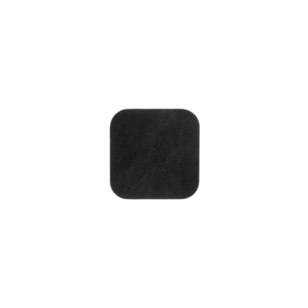 Ellis Coaster Square black made from buffalo leather