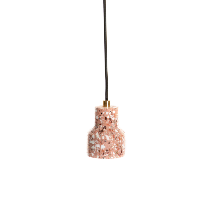 red Terrazzo Lamp Simple