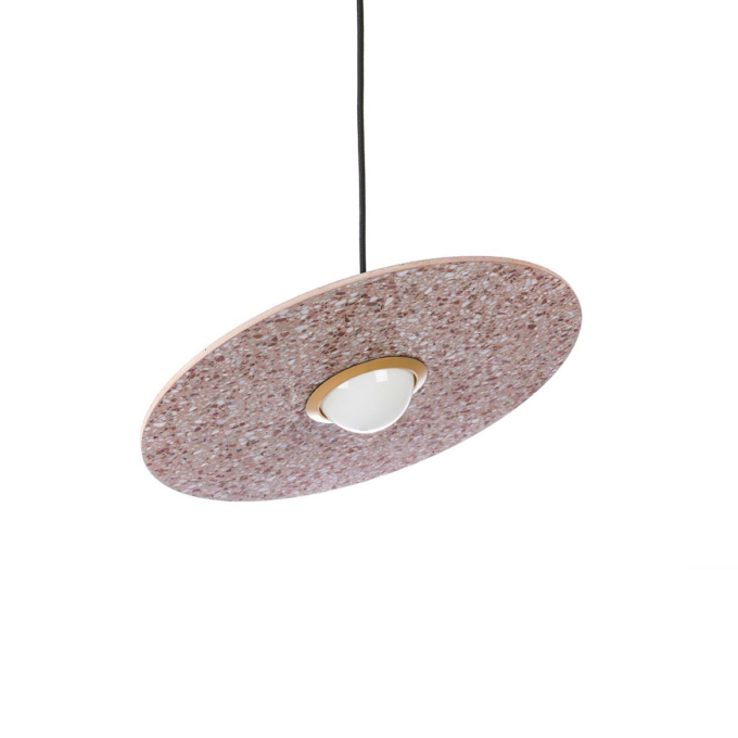Terrazzo Planet red lamp