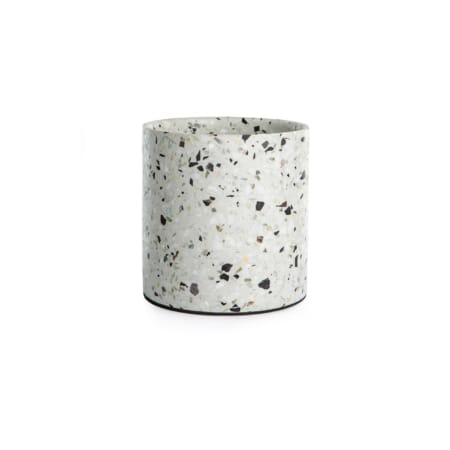 Terrazzo pot medium white