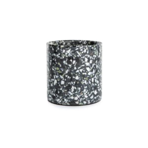 Terrazzo pot medium black