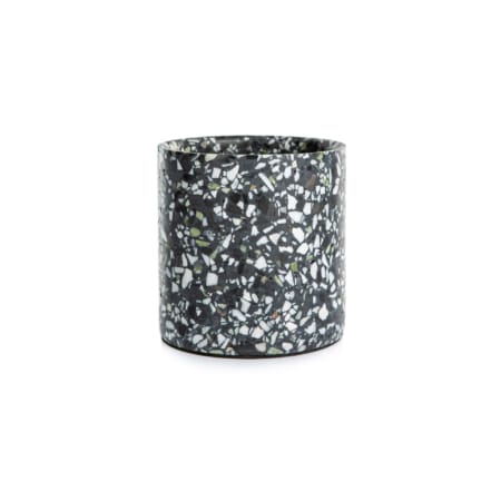 Terrazzo pot medium black