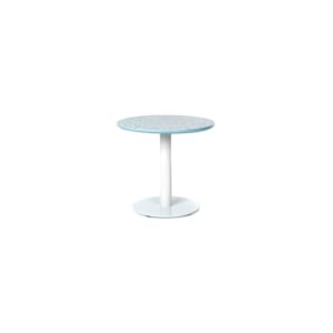 Terrazzo Table Round low blue
