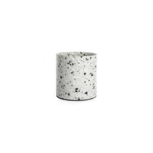 Terrazzo pot small white