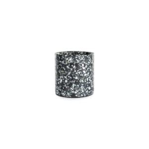 Terrazzo pot small black