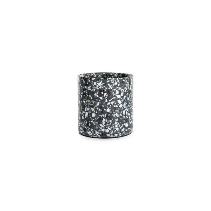 Terrazzo pot small black