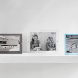 Acrylic Magnetic Frame Sky Blue, Dark Grey