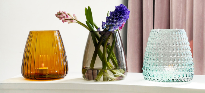 DIM COLORED VASES SMALL