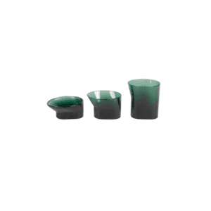Cala glass set f 3 holders green