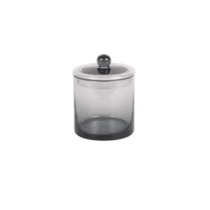Picture of the Mika canister large grey mouth blown glass