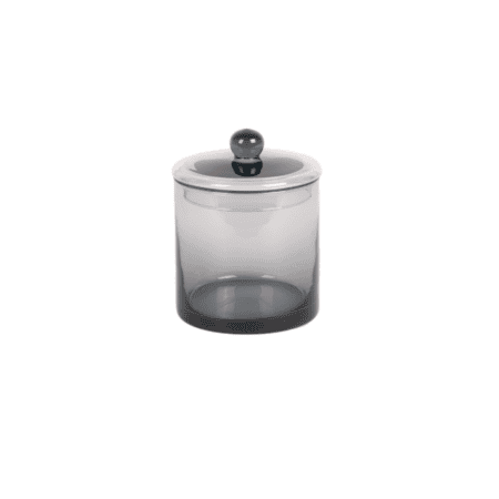 Picture of the Mika canister large grey mouth blown glass