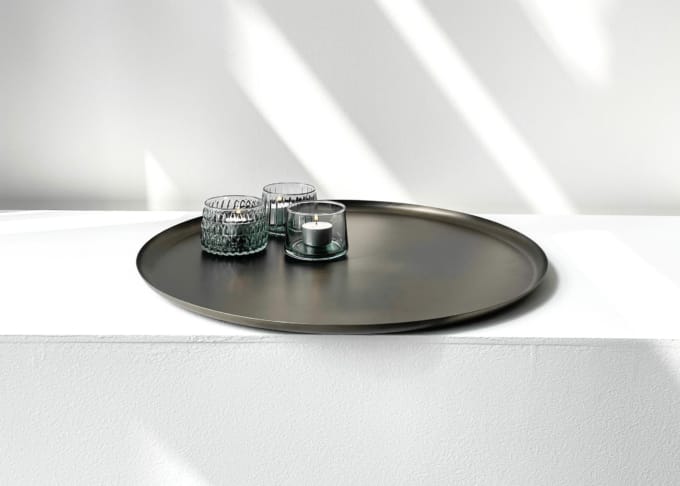 Bao tray with Dim tealights