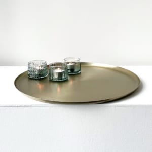Bao tray brass and Dim tealights