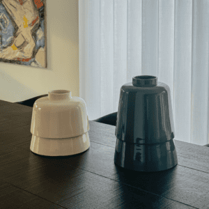 Piled Tall green en cream